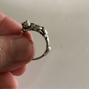 James Avery Sterling Silver Cat Ring sz 6